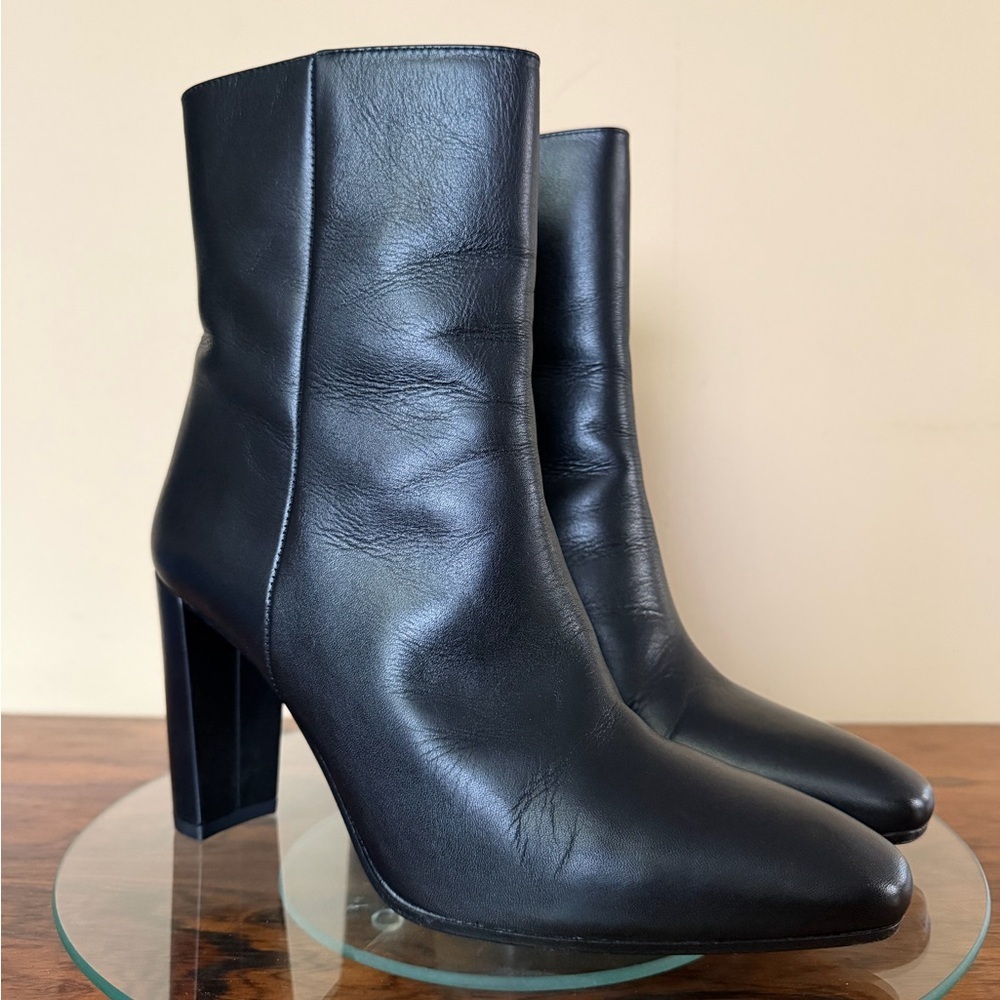 Inez Paz 90 Boots in Black Calf Leather size 7.5